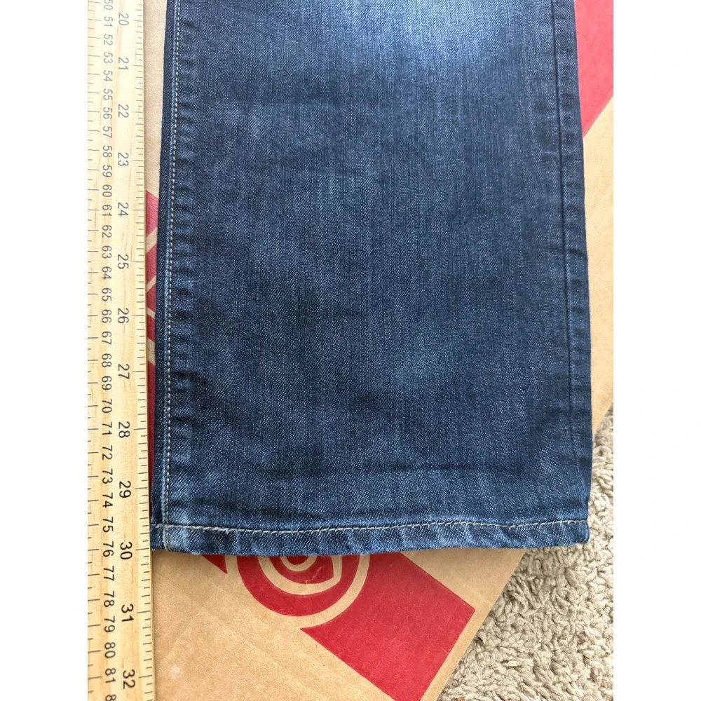 Mavi Jeans Matt Relaxed Straight Leg Dark Wash Denim Blue Jeans Mens 40x30